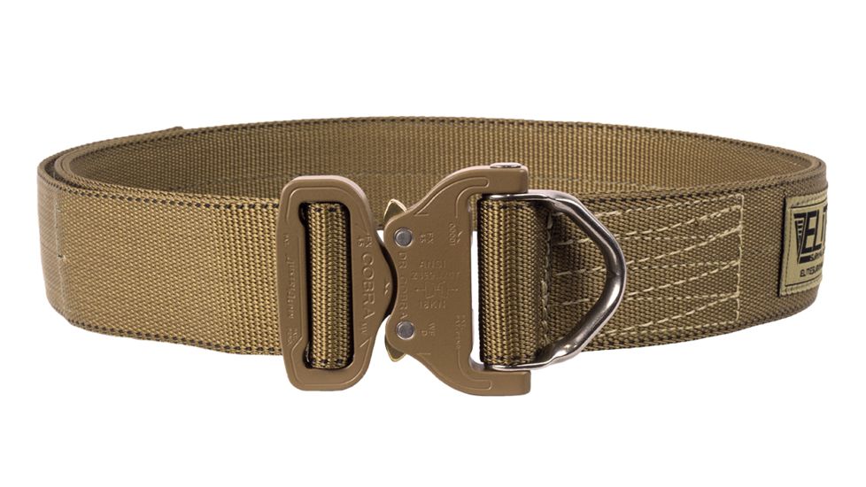 Elite Survival Systems Elite Cobra Rigger's Belt with D Ring Buckle, Coyote Tan, Small CRB-T-SM