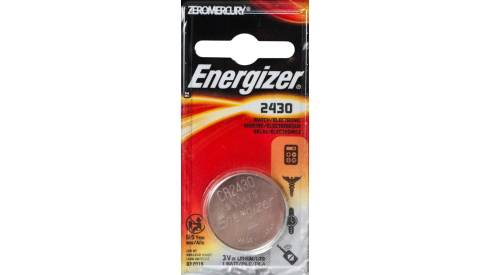 Energizer 3 Volt Lithium Coin Button Cell Electronic / Watch Battery, CR2430, ECR2430BP