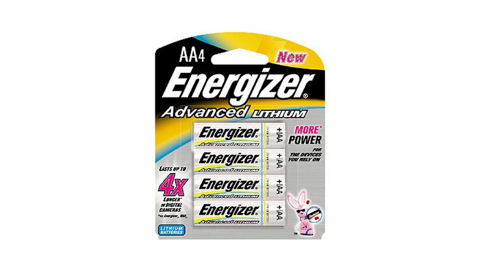 Energizer E2 Advanced Lithium Batteries, AA, 4 Pack EA91BP-4
