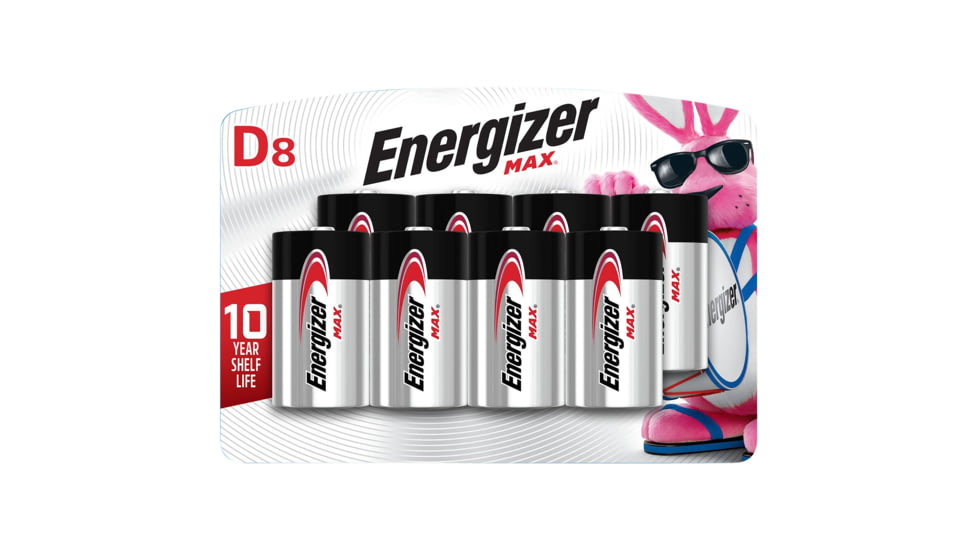 Rayovac Energizer E95BP8 MAX D Batteries  Alkaline 1.5 Volt, Qty (12) 8 Pack, E95BP8