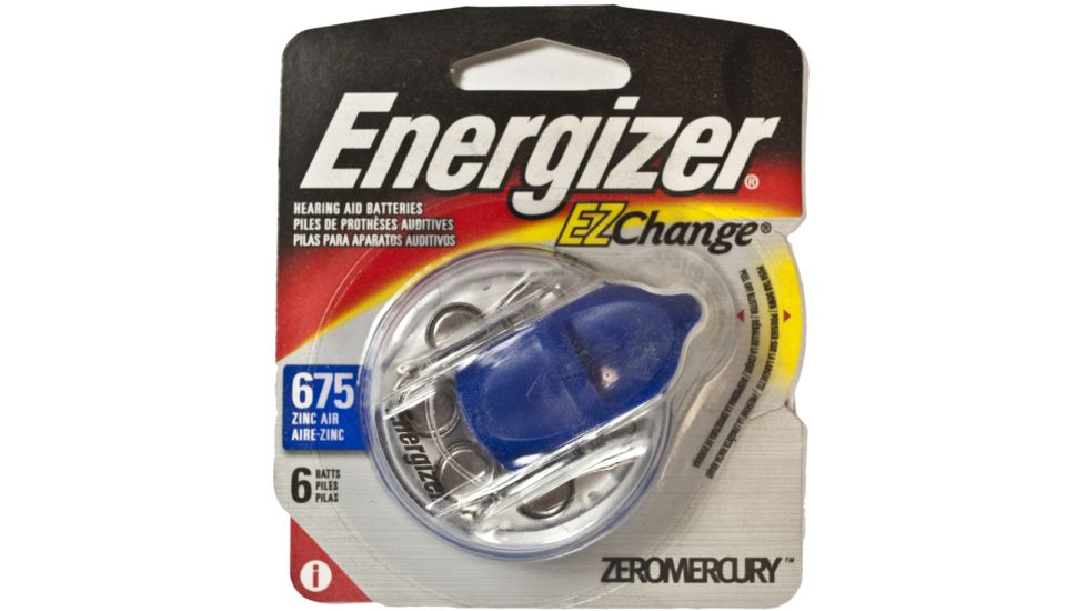 Energizer Hearing Aid 1.4 Volt Size 675 Batteries, 6 Pack EZ Change Pack AZ675EZ-6