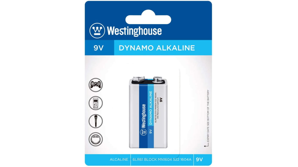 Energy Products Westinghouse 9v Alkaline 1 Pack - WES-6LR61-BP1