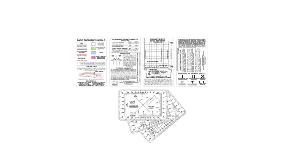 Esee Plastic 5-Card Set For Land Navigation NAV-CARD