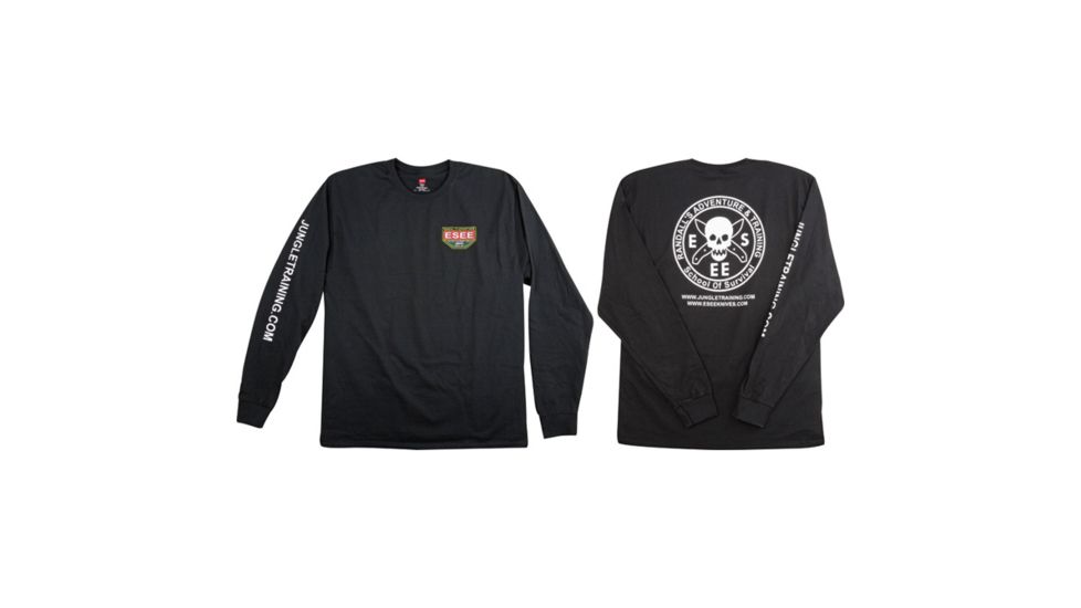 ESEE Training T-Shirt Long XXL, Black, XXL EST2XL