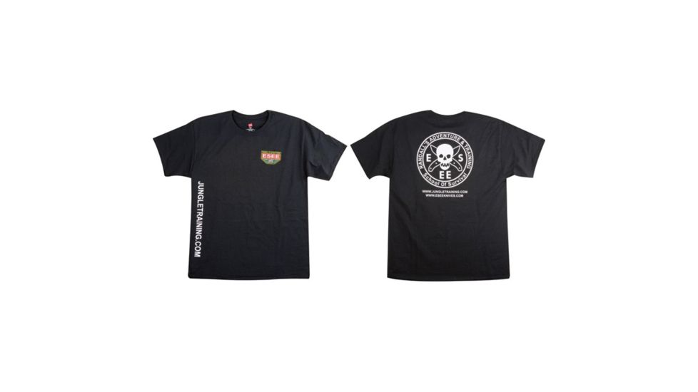 ESEE Training T-Shirt Short Large, Black, LG ESTL