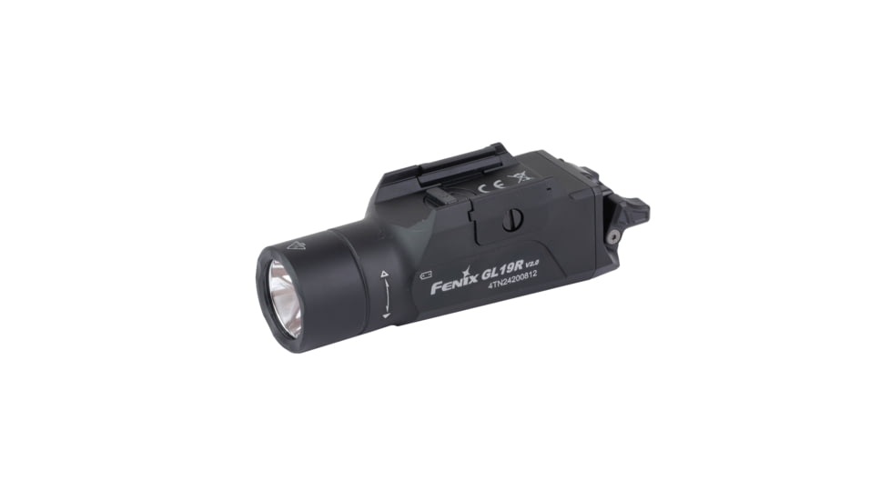 Fenix GL19R V2, Weapon Light, 1,200 Lumens, 3.7 Long, Fits GLOCK and 1913 Rails, Includes Rechargeable 18350 Battery and USB Type-C Charging Cable