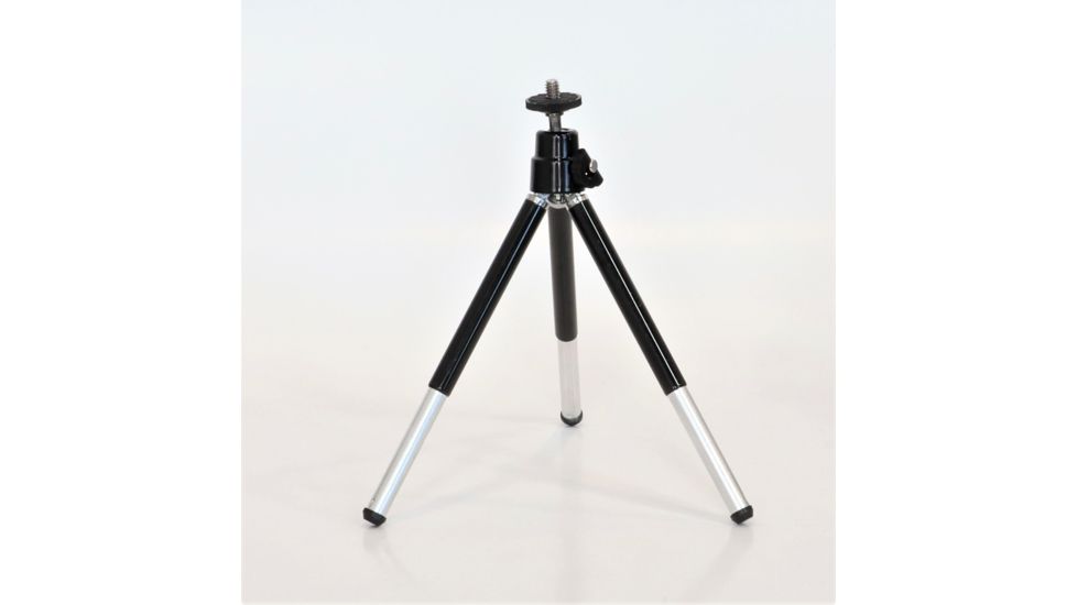 Field Optics Research Mini Tripod w/Ball Head and Phone Mount, AL telescoping legs, 4.5in to 6.5in, 1/4-20 thread., FMTA