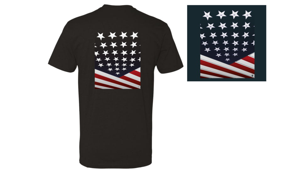 First Tactical Flag Angled T-Shirt - Men's, Extra Small, Navy, 112533-724-XS
