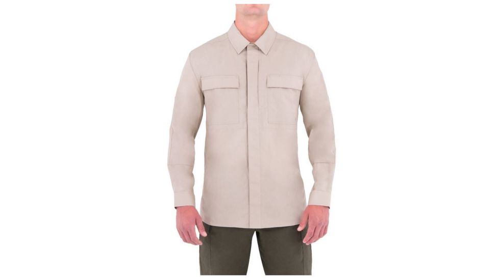 First Tactical Mens Specialst Bdu Ls Shrt, Khaki, 4XL Regular 111002-055-4XL-R