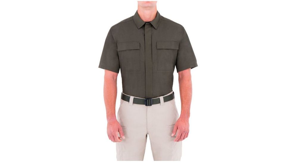 First Tactical Mens Tactix S/S Bdu Shirt, OD Green, Extra Large Regular 112004-830-XL-R