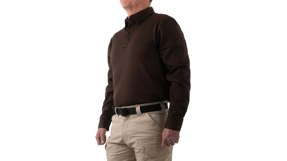 First Tactical V2 PRO Performance Shirt, Regular Fit - Mens, Kodiak Brown, Small, 111015-182-S-R