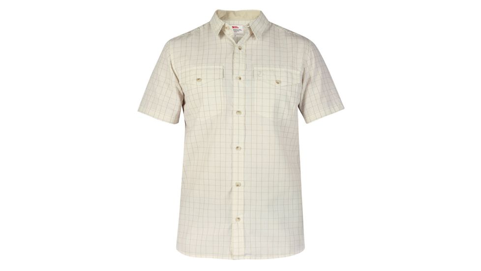 Fjallraven Abisko Cool Short Sleeve Shirt - Men's-Light Beige-Small