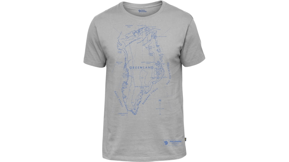 Fjallraven Greenland Printed T - Mens, Grey, F81952-020-M