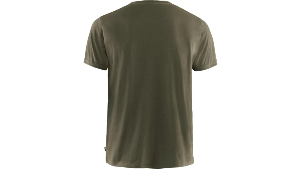 Fjallraven Logo T-Shirt - Mens, Dark Olive, Small, F87310-633-S