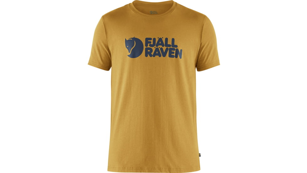 Fjallraven Logo T-Shirt - Mens, Ochre, Large, F87310-160-L