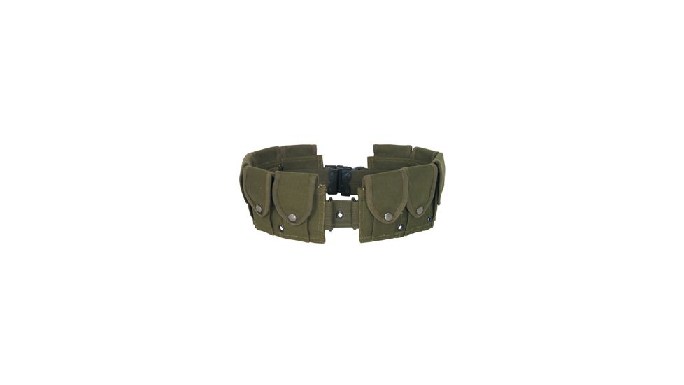 Fox Outdoor 10-Pocket Cartridge Belt, Olive Drab 099598503505