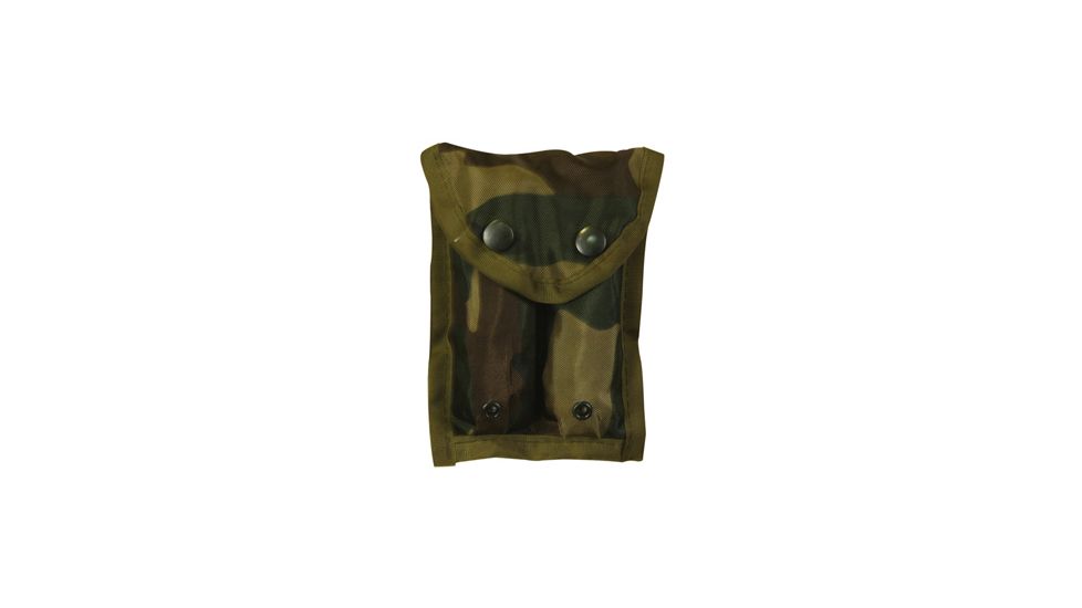 Fox Outdoor .45 Caliber Double Clip Pouch Nylon, Woodland Camo 099598573409