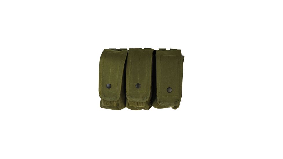 Fox Outdoor AR-15/AK-47 Triple Mag Pouch, Olive Drab 099598570309