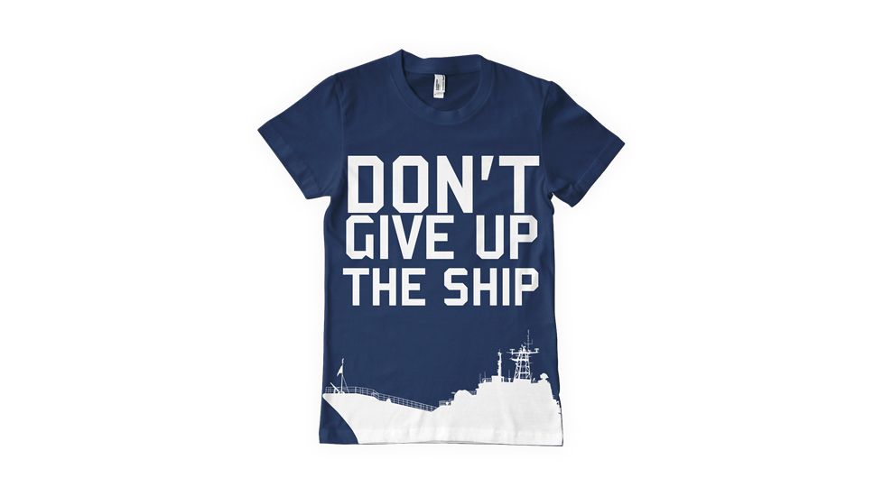 Fox Outdoor Navy One-Sided Imprinted T-Shirt, A Global Force / Navy, Medium 63-565 M