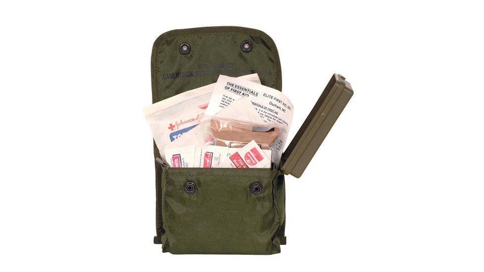 Fox Outdoor SoliderS Individual First Aid Kit - Olive Drab 57-83