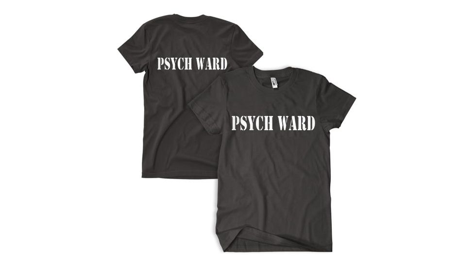 Fox Outdoor Two-Sided Imprinted T-Shirt - Men's, Large, Black/Psych Ward/White Imprint, 64-602 L