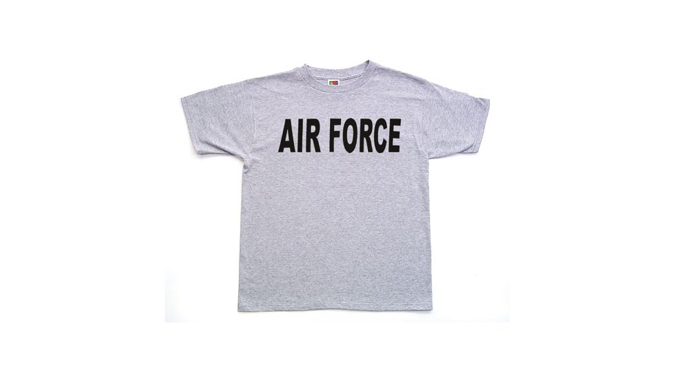 Fox Outdoor Youths Imprinted T-Shirt, Air Force - Heather Grey, Extra Large, 64-83 XL