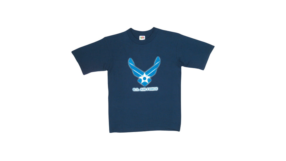 Fox Outdoor Youths Imprinted T-Shirt, Air Force - Navy, Extra Large, 64-835 XL
