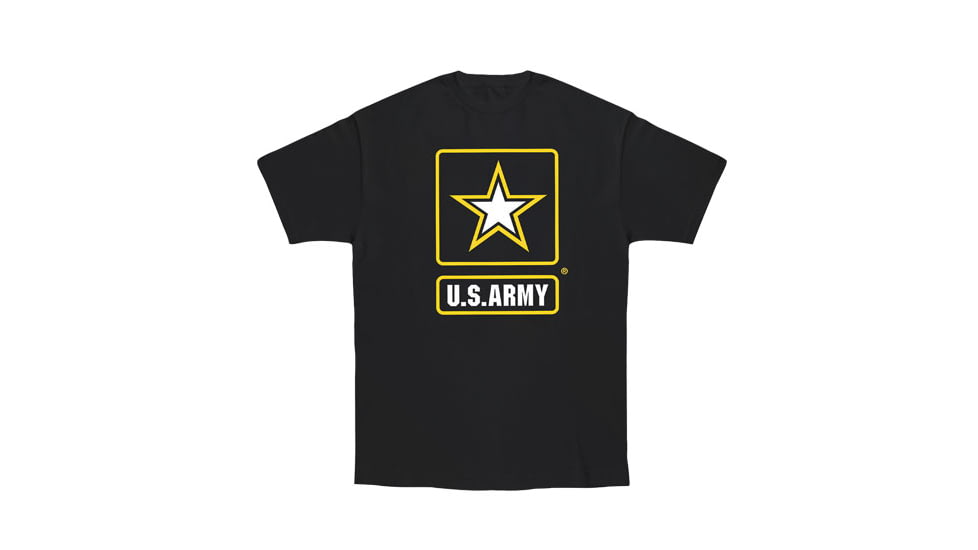 Fox Outdoor Youths Imprinted T-Shirt, Army Star - Black, Large, 64-801 L