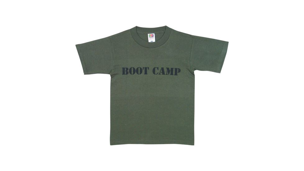 Fox Outdoor Youths Imprinted T-Shirt, Boot Camp - Olive Drab, Extra Large, 64-802 XL