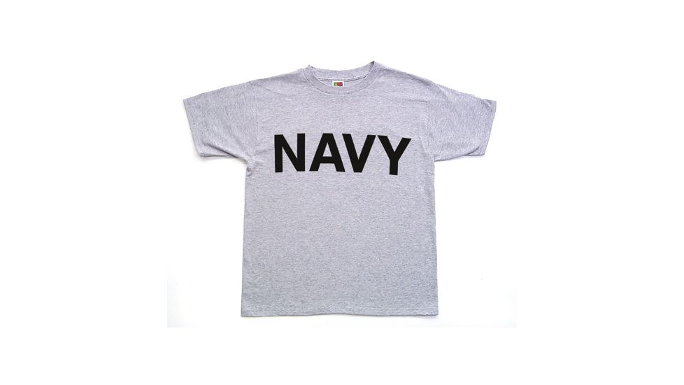 Fox Outdoor Youths Imprinted T-Shirt, Navy - Heather Grey, Extra Large, 64-82 XL