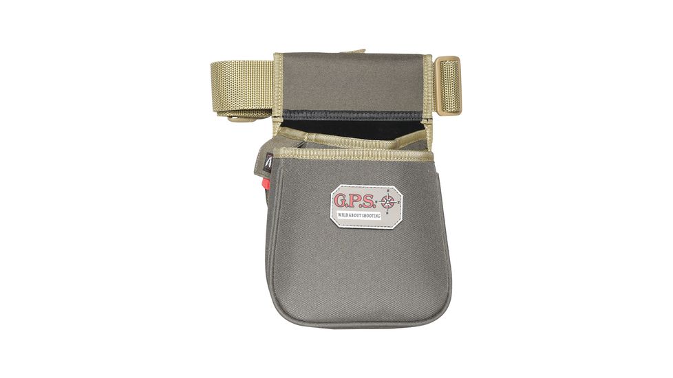 GPS Contoured Double Shotshell Pouch, Rifle Green/Khaki, GPS-960CSPRK