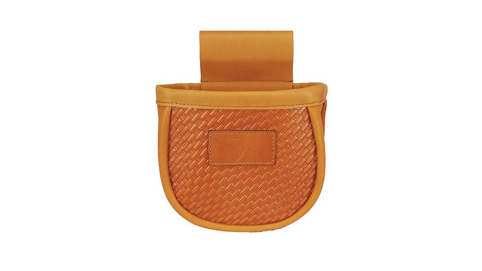 GPS Leather Double Shell Pouch Basket Weave holds 50 shells GPS-L760-2