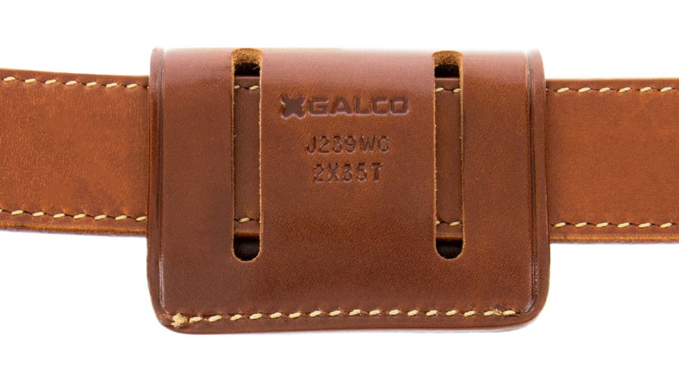 Galco 2X2X2 Ammo Carrier 2.0, Charter Arms UNDERCOVER 2in, CHIAPPA RHINO 40DS 4in, CHIAPPA RHINO 60DS 6in, Colt .357 SAA 4 3/4in, Ambidextrous, Tan, 2X2-357