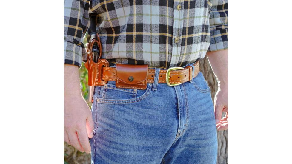 Galco 2X2X2 Ammo Carrier 2.0, Charter Arms UNDERCOVER 2in, CHIAPPA RHINO 40DS 4in, CHIAPPA RHINO 60DS 6in, Colt .357 SAA 4 3/4in, Ambidextrous, Tan, 2X2-357
