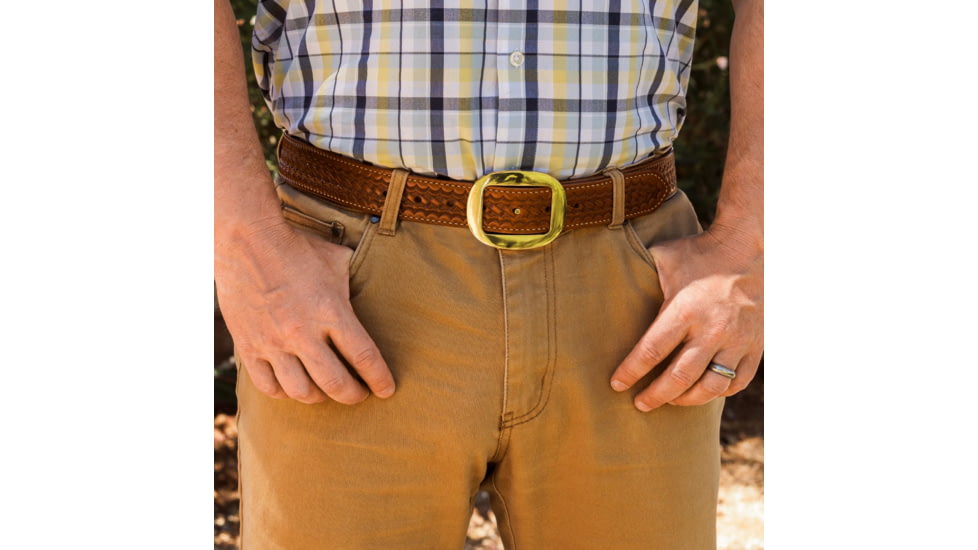 Galco SB26 1 1/2in Center Post Flat Back Basket Stamped Holster Belt