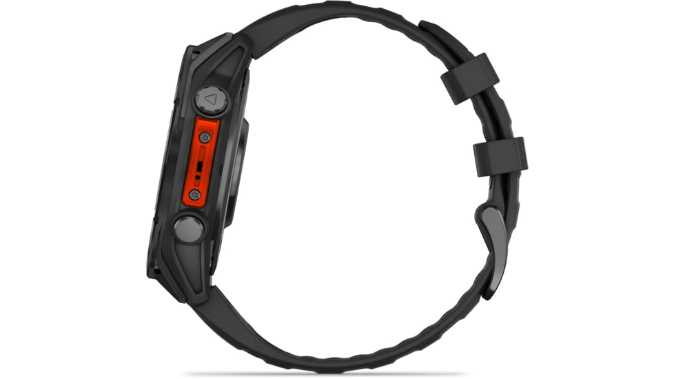 Garmin fenix 8 AMOLED 47mm GPS Watch, Slate Gray with Black Silicone Band, 010-02904-00