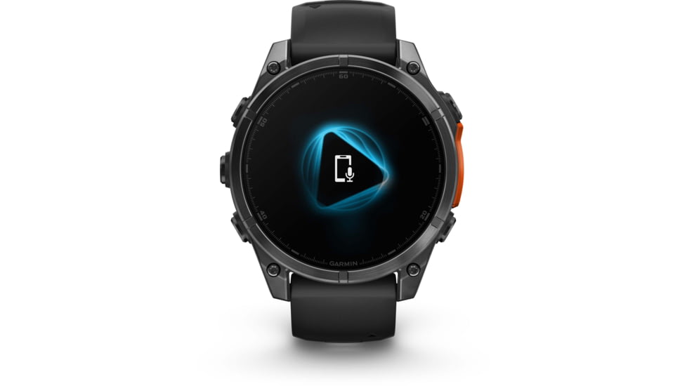 Garmin fenix 8 AMOLED 47mm GPS Watch, Slate Gray with Black Silicone Band, 010-02904-00