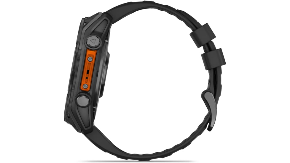Garmin fenix 8 AMOLED 51mm GPS Watch, Slate Gray with Black Silicone Band, 010-02905-00