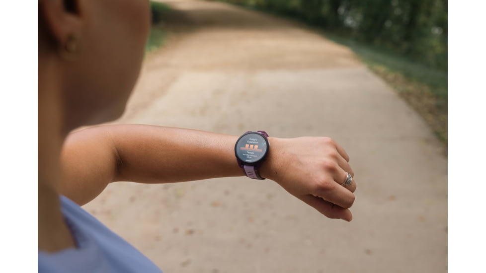 Garmin Forerunner 165 Music 43mm Watch, Berry/Lilac, 010-02863-33