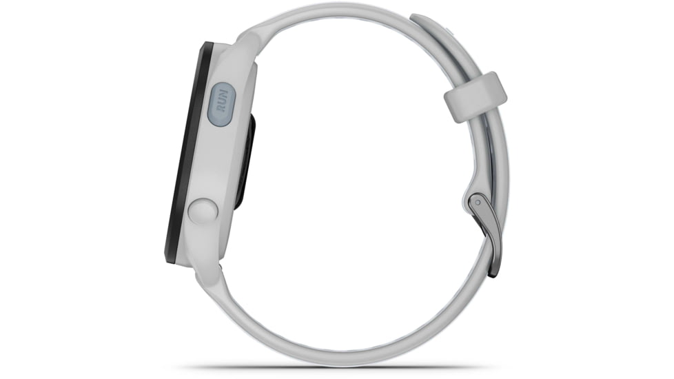 Garmin Forerunner 165 Music 43mm Watch, Mist Gray/Whitestone, 010-02863-31