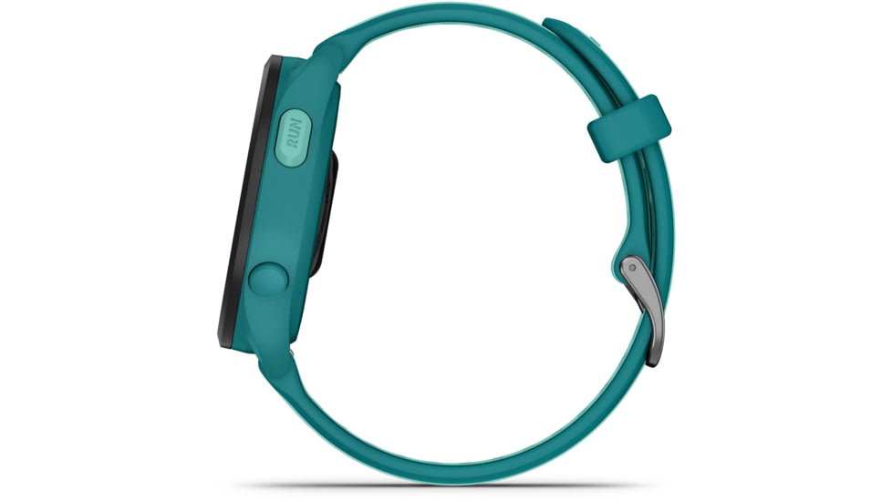 Garmin Forerunner 165 Music 43mm Watch, Turquoise/Aqua, 010-02863-32