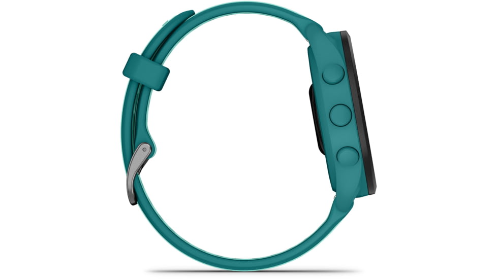 Garmin Forerunner 165 Music 43mm Watch, Turquoise/Aqua, 010-02863-32