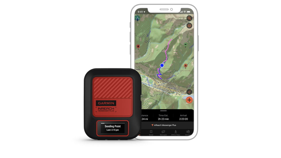 Garmin InReach Messenger Plus Communicator, Red/Black, 010-02887-00