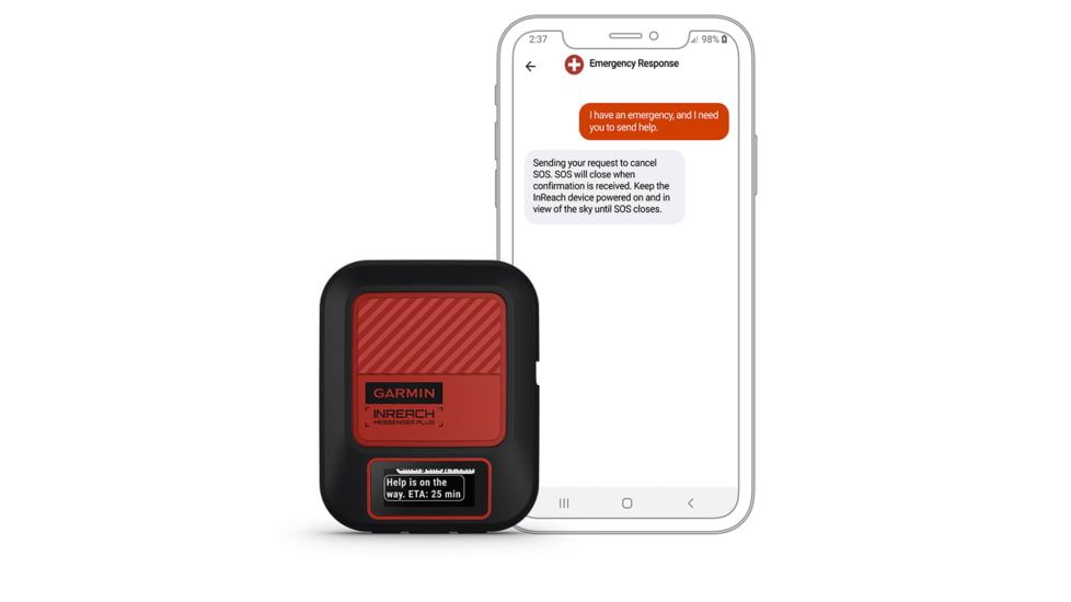 Garmin InReach Messenger Plus Communicator, Red/Black, 010-02887-00