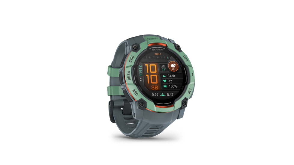 Garmin Instinct 3 Amoled GPS Watch, 50mm dia, Neotropic/Twilight, 010-03020-01