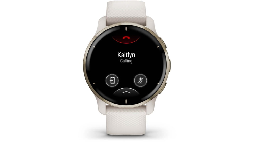 Garmin Venu 2 Plus Smartwatch, Ivory/Cream Gold, 40mm, Rechargeable, 0100249602