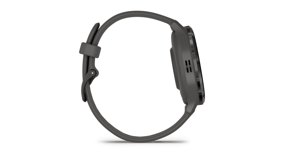 Garmin Venu 3S Watch, Slate Stainless Steel Bezel w/ Pebble Gray Case and Silicone Band, 010-02785-00