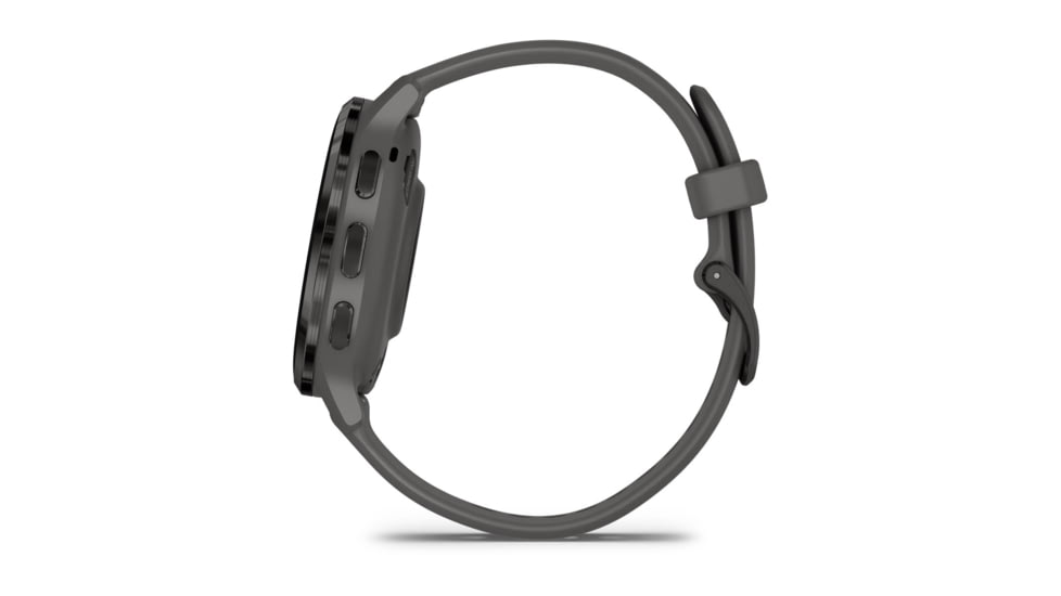 Garmin Venu 3S Watch, Slate Stainless Steel Bezel w/ Pebble Gray Case and Silicone Band, 010-02785-00