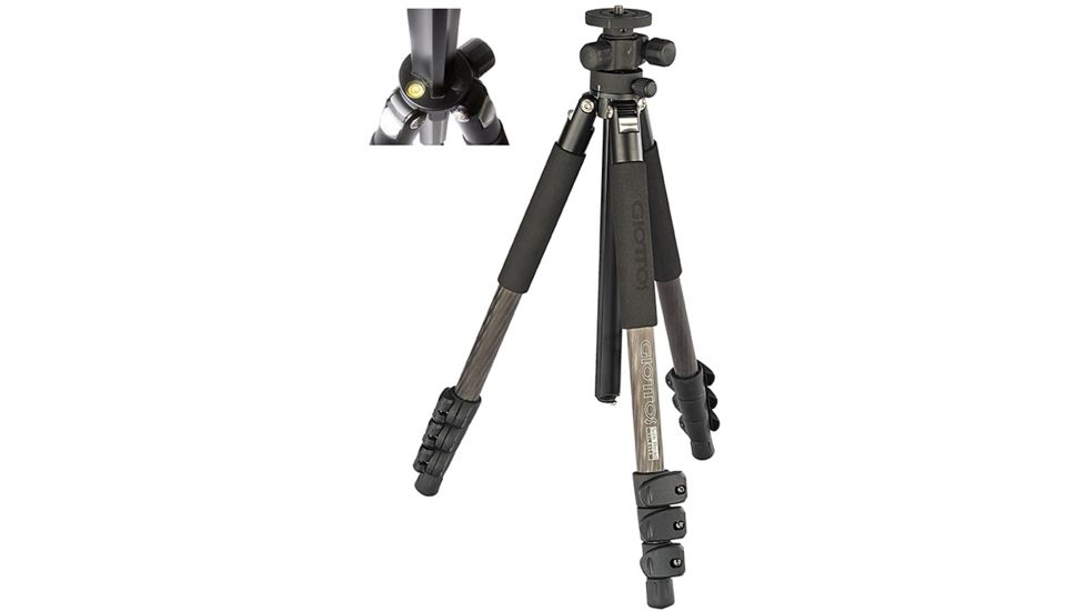 Giottos YTL PRO Aluminum Tripod  Max. Ht: 71.7", Black YTL9384