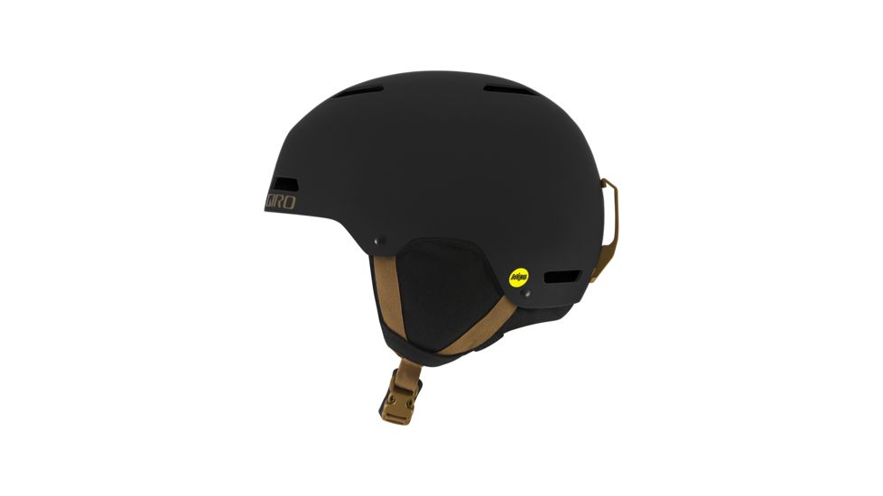 Giro Ledge MIPS Snow Helmet, Matte Black/Bronze, Small, 7083461